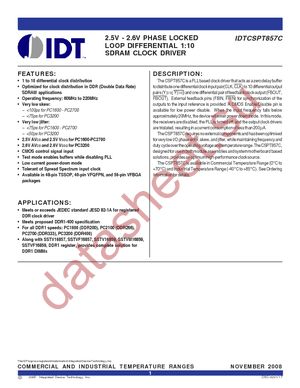 IDTCSPT857CNLGI datasheet  